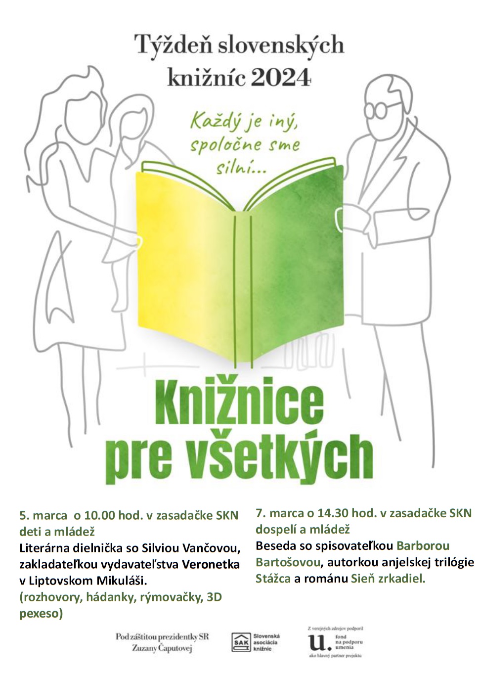 Týždeň slovenských knižníc v SKN, plagát