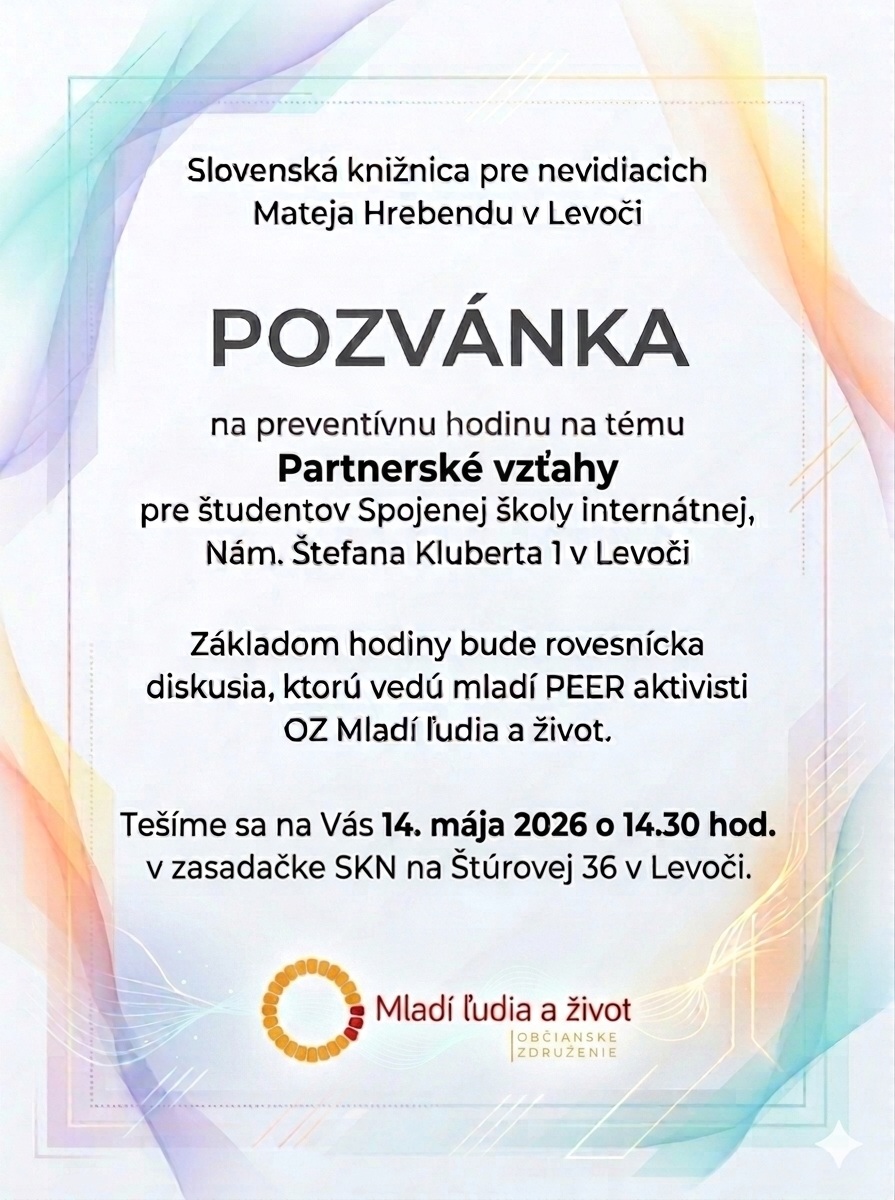 Pozvánka na podujatie